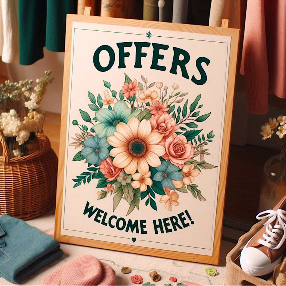 SEND AN OFFER ON ANY ITEM YOU LIKE!